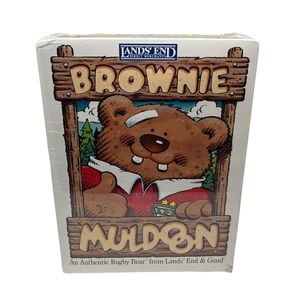 SEALED Lands' End Gund Brownie Muldoon Teddy Bear Boxed Yosemite 1995 Rugby